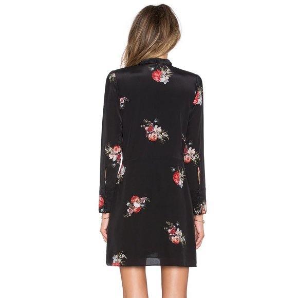 🏷️SALE🏷️The Kooples Floral Tie Neck Dress ASO Anastasia Steele - Picture 4 of 10